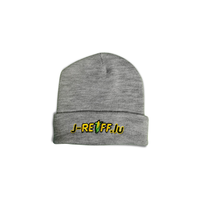 Cap with logo in grey